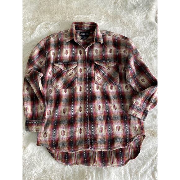 At Last & Co Southwest 100% Cotton Button Up Sz M‎ - Picture 3 of 8
